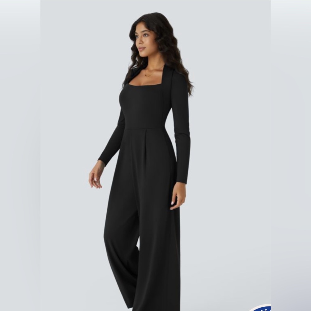 Halara black pant jumpsuit NWT Size L
